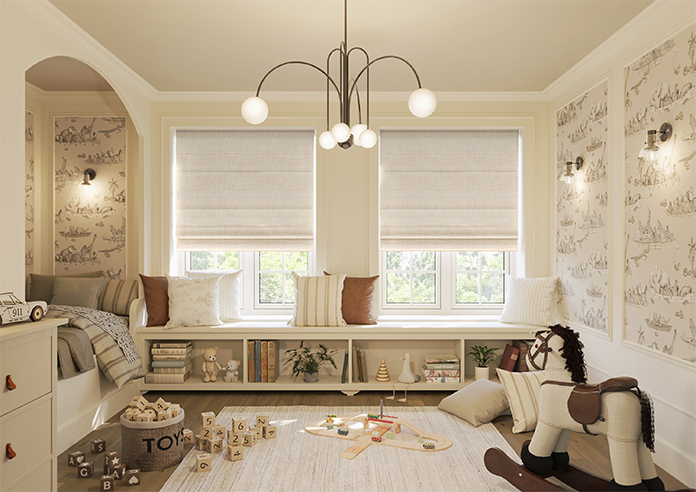 Kildare, Barley - Motorised Roman Blind - Image 8